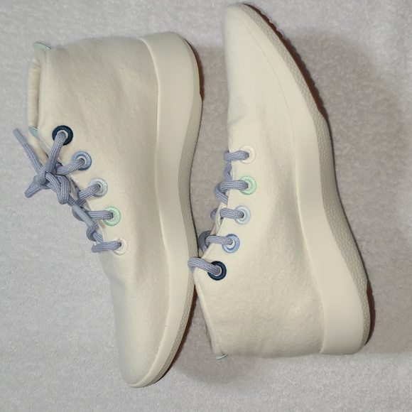 Allbirds Limited Edition Frost White Runner-Up Mizzle High Top Size 10 Women's - Picture 5 of 10